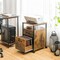Mobile 2-Drawer File Cabinet and Printer Stand with Open Storage